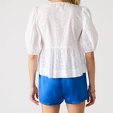 Paula Tie Top White
