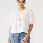 Paula Tie Top White