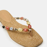 Marble Flip Flop Natural Multi