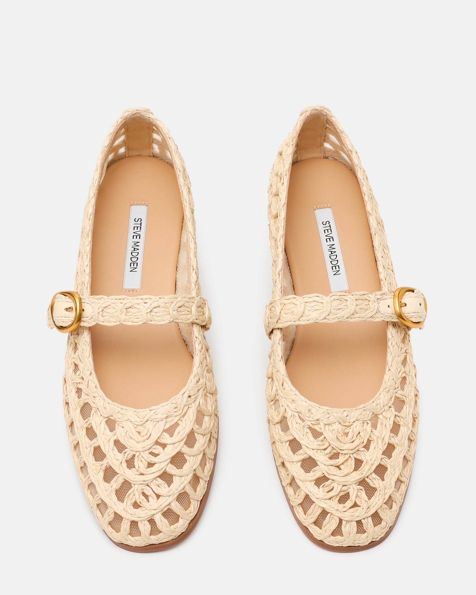 steve madden Melody Natural Raffia flat