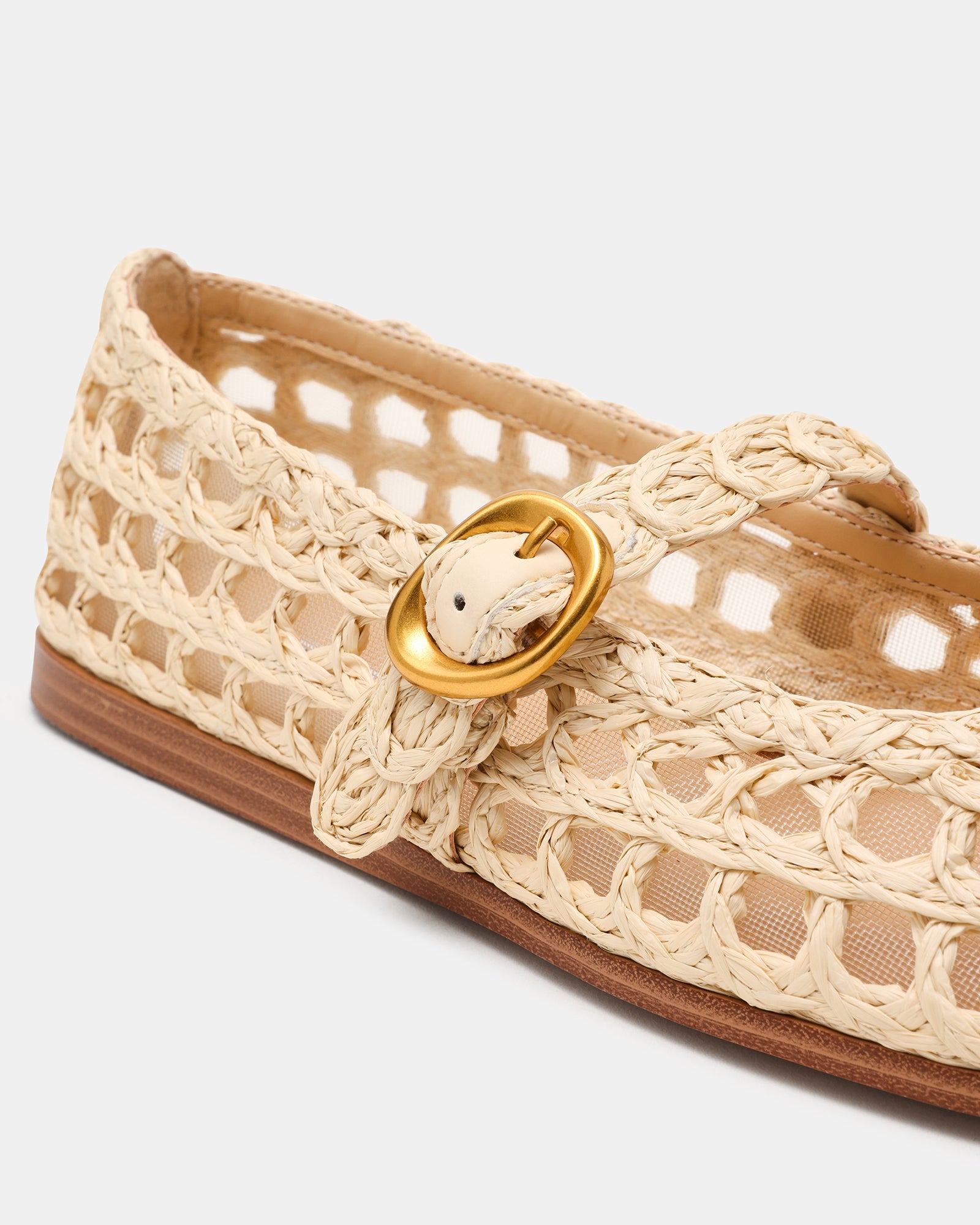 steve madden Melody Natural Raffia flat