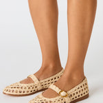steve madden Melody Natural Raffia flat