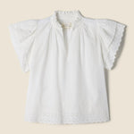 Birds of Paradis Eyelet Clover Blouse