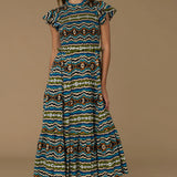 Elizabeth James Lila Dress Ikat Stripe