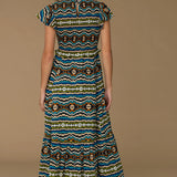 Elizabeth James Lila Dress Ikat Stripe