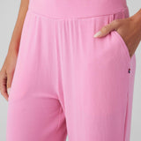 Rib Wide Leg Pant Punk Pink