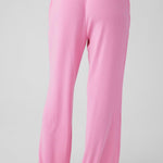 Rib Wide Leg Pant Punk Pink