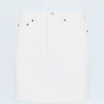 Kat High Rise Vintage Skirt Luxe White