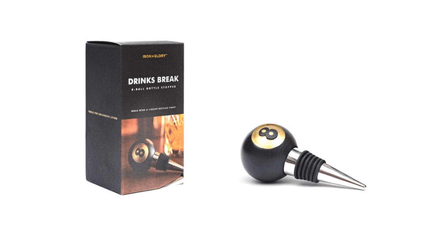 Luckies 8-Ball Bottle Stopper