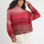 525 Valerie: Ombre Mockneck Pullover