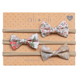 Ali + Oli Headband Bow Set Sunrise