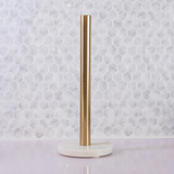 White Marble Paper Towel Holder