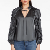 Amanda Uprichard Claudine Silk Top