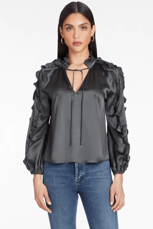 Amanda Uprichard Claudine Silk Top