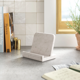 White Marble Cookbook Stand