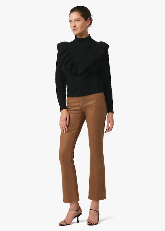 The Callie Coated Leather Brown