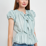 En Saison Charlee Blouse Teal