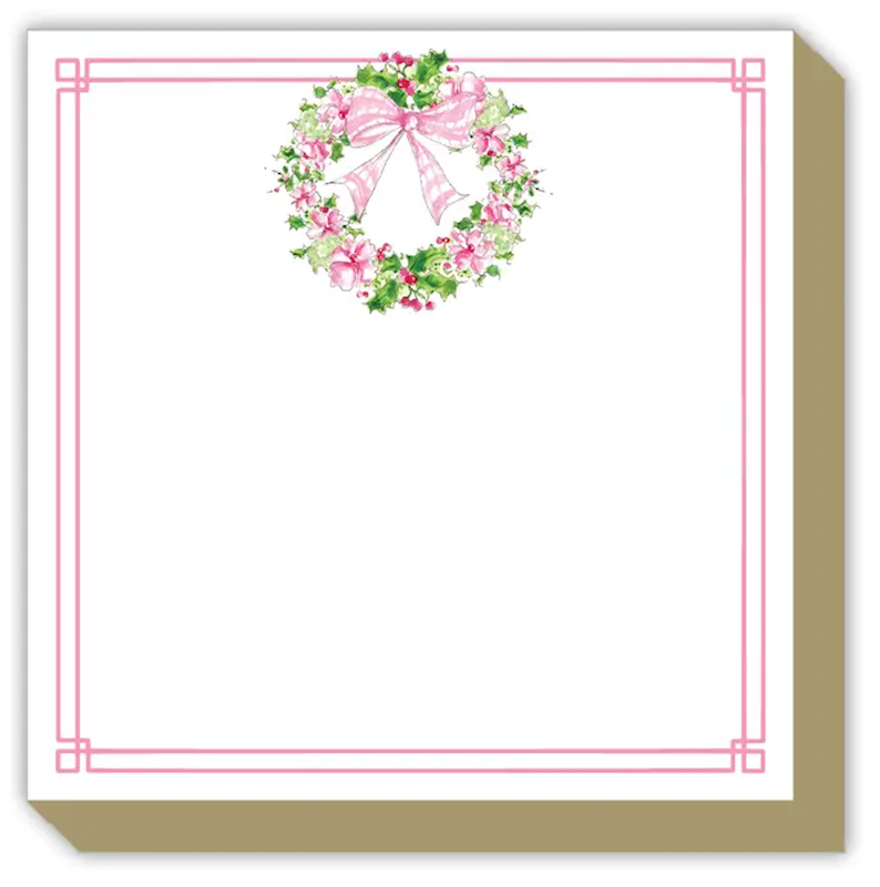 Roseanne Beck Holly Wreath Luxe Notepad