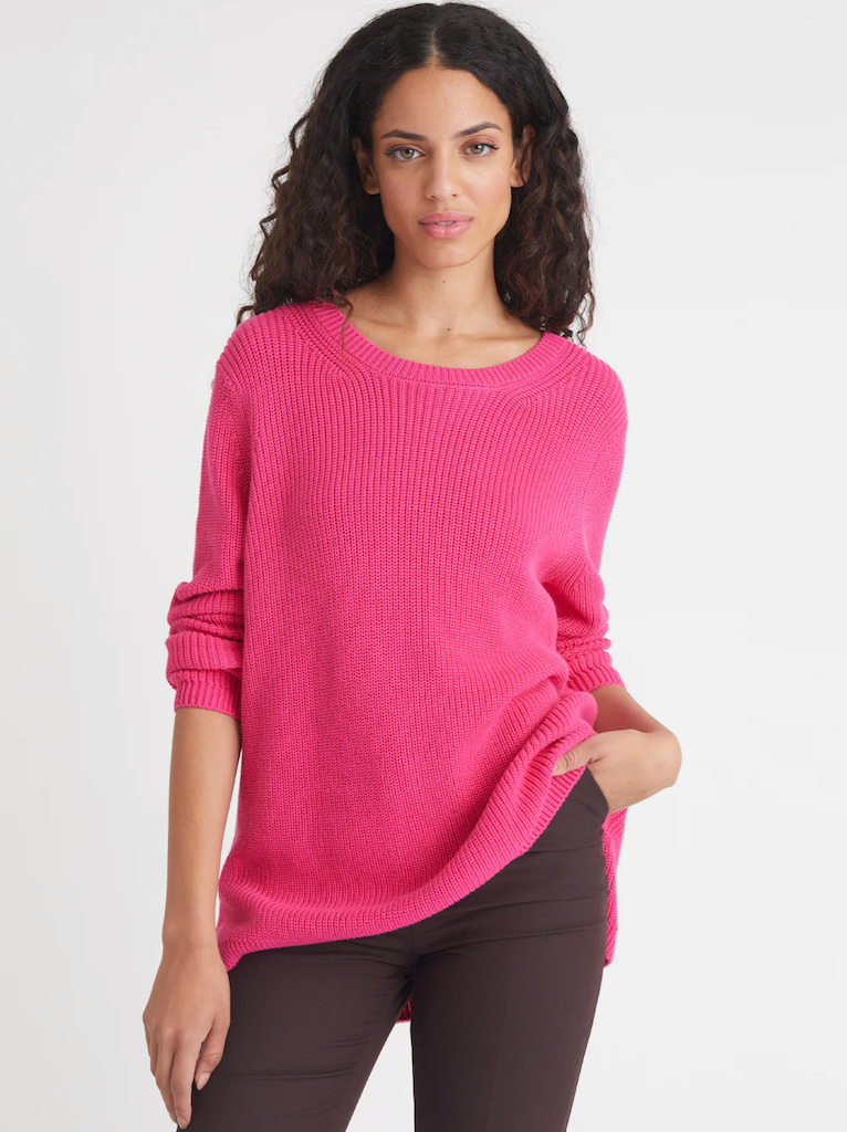 525 America: Emma Shaker Stitch Sweater