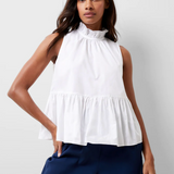 French Connection Rhodes Peplum Top