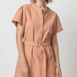 Lilla P Half-Placket Canvas Dress Canyon