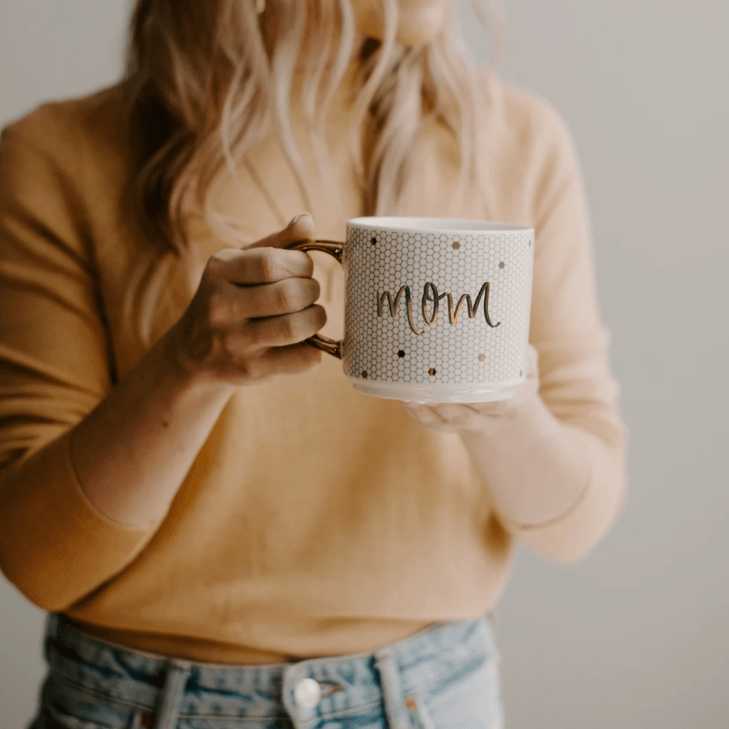 Sweet Water Tile Letter Mom Mug