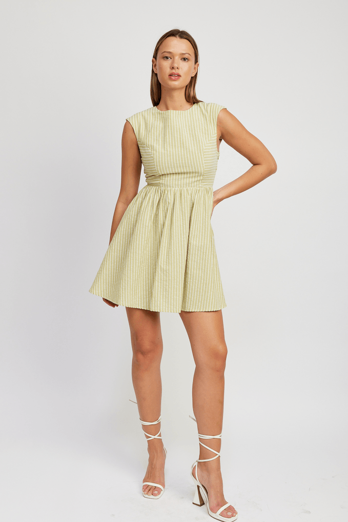 Amara Mini Dress Spring Green KEEP Boutique Amara Mini Dress Spring Green KEEP Boutique