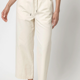 Lilla P Canvas Drawstring Pant Ecru