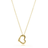 E Newton 16" Love Gold Charm Necklace