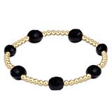 E Newton Admire 3mm Faceted Onyx Bracelet