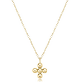 E Newton Classic 4mm Cross 16" Necklace