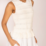 Banjanan Heather Crochet Dress Cream