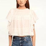 MISA LA Penelope Top White Eyelet