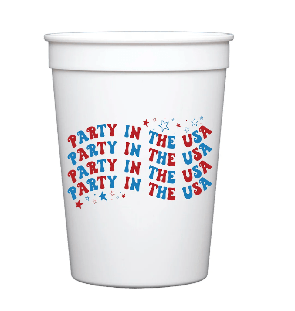 Sip Sip Hooray Party in the USA Stadium Cups