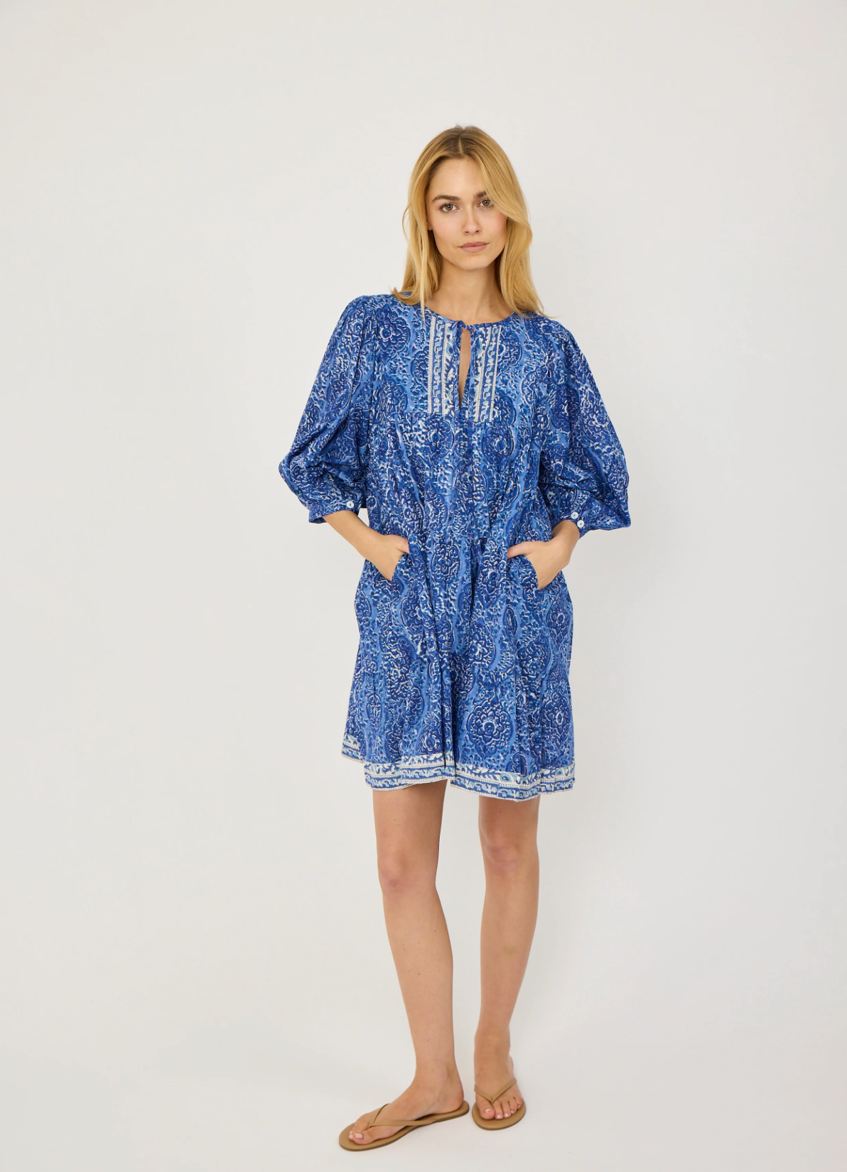 Marea by Liz Joy Casita Dress Blue Multi