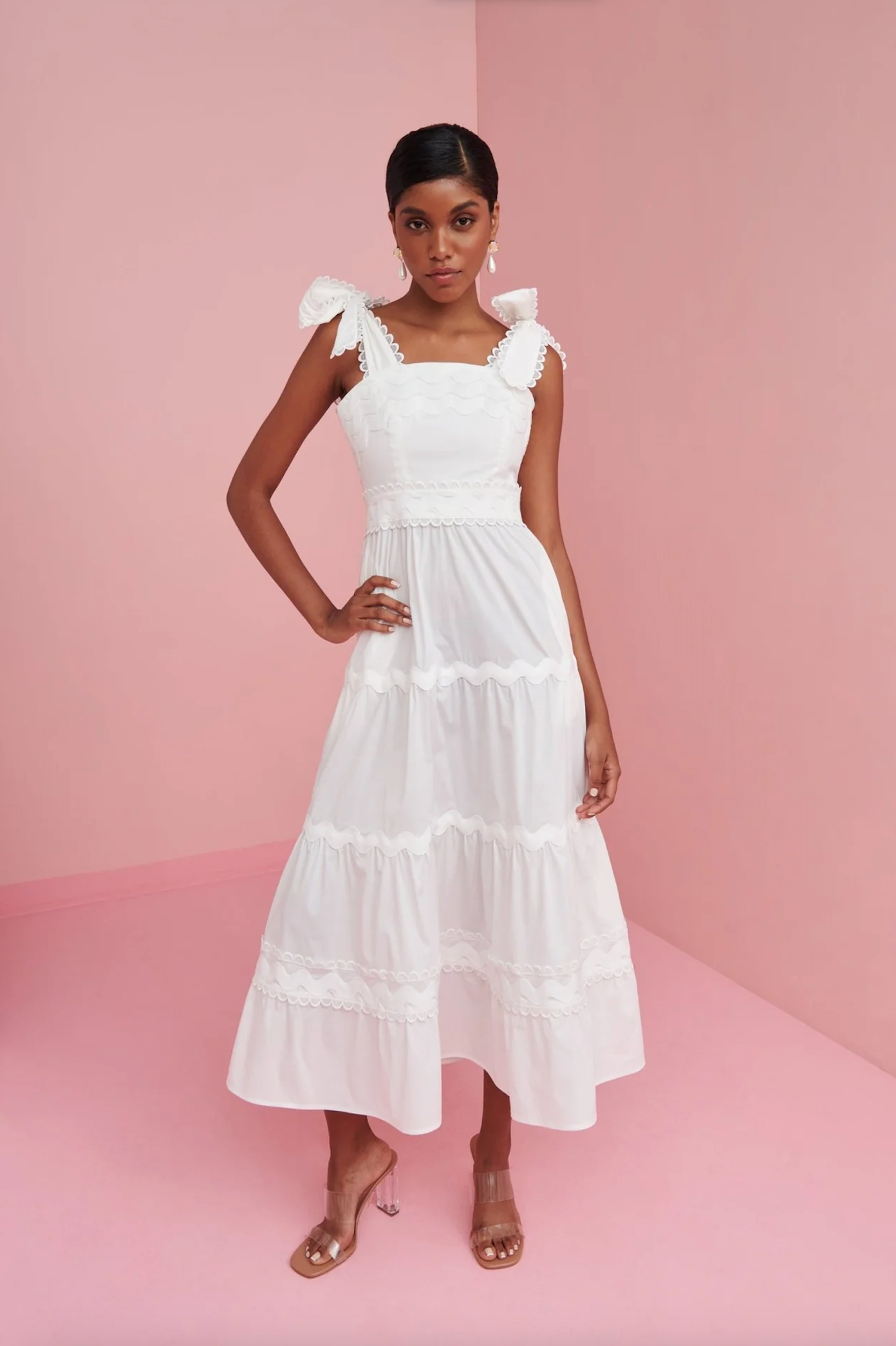 Celia B. Jade Dress White