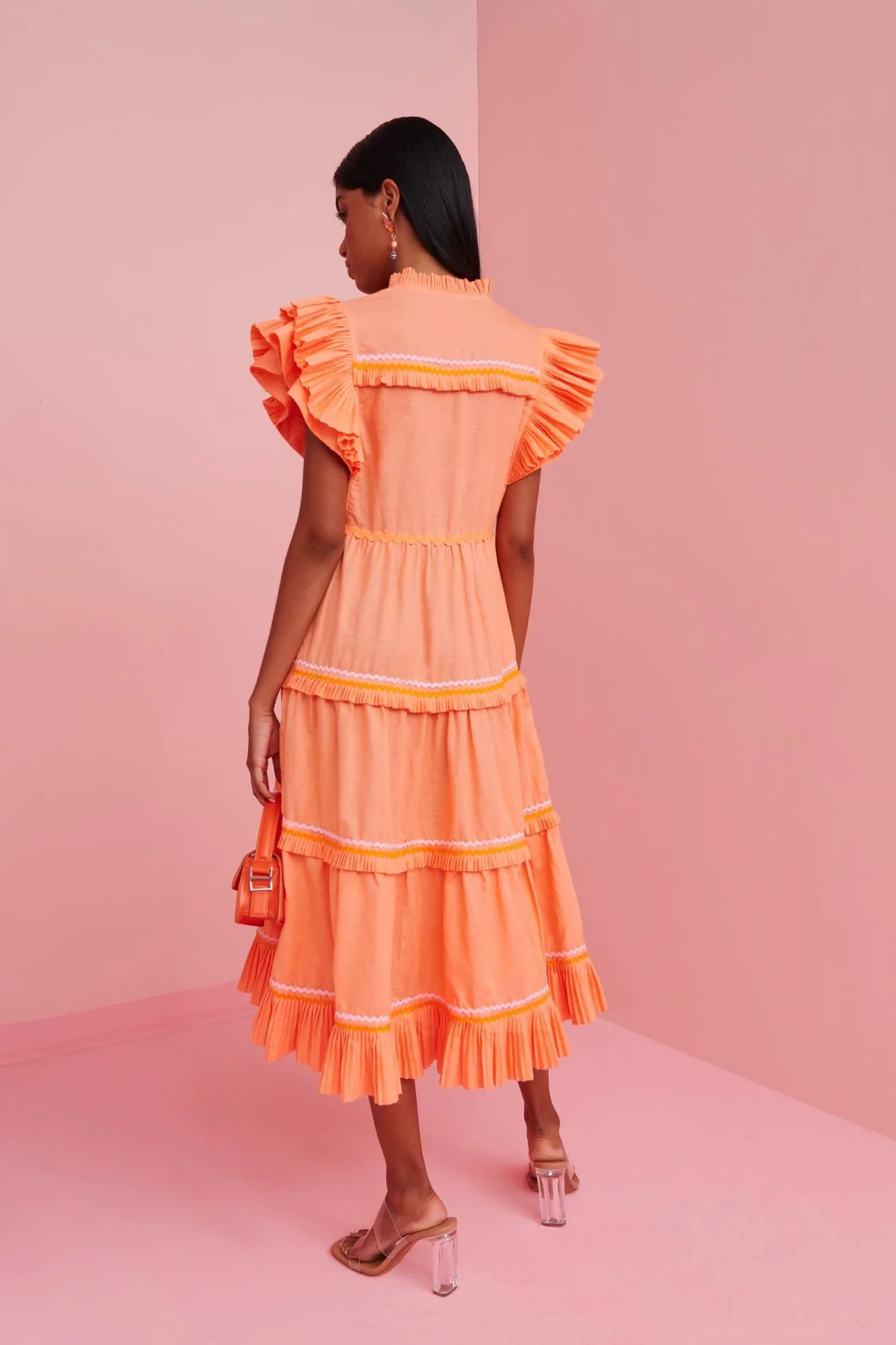 Celia B. Moonlit Dress Orange