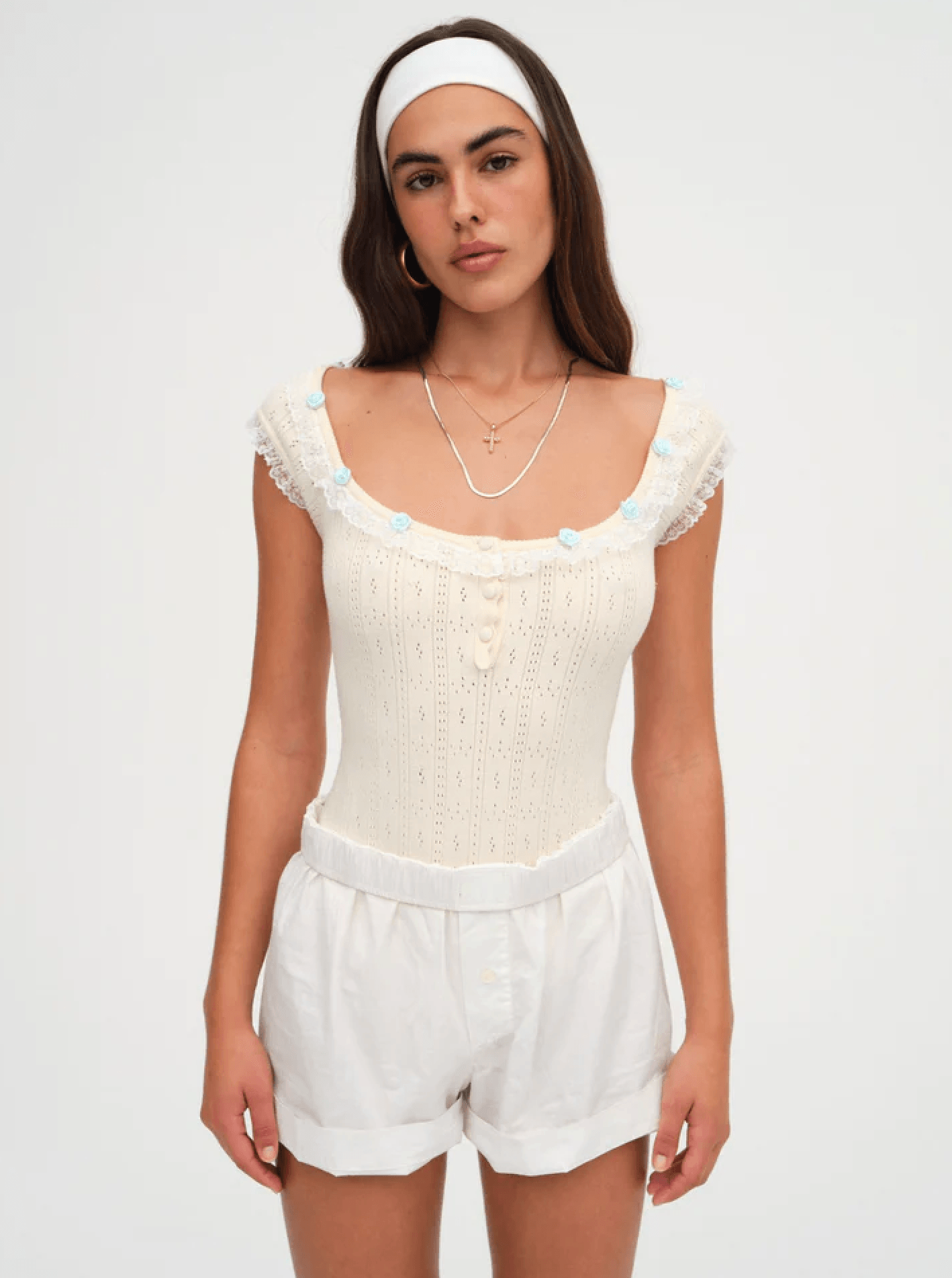 For Love & Lemons Daniela Knit Bodysuit