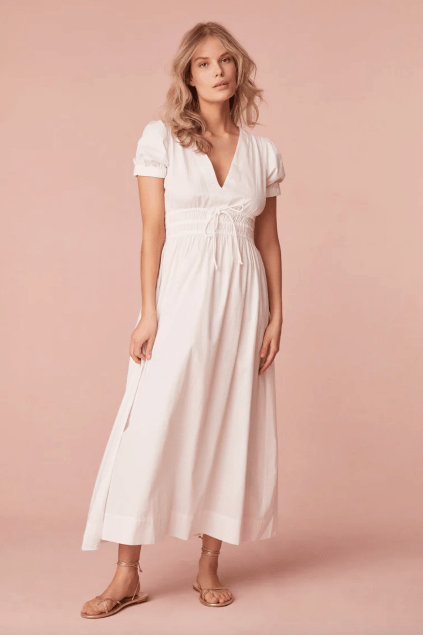 LoveShackFancy Sabela Dress White