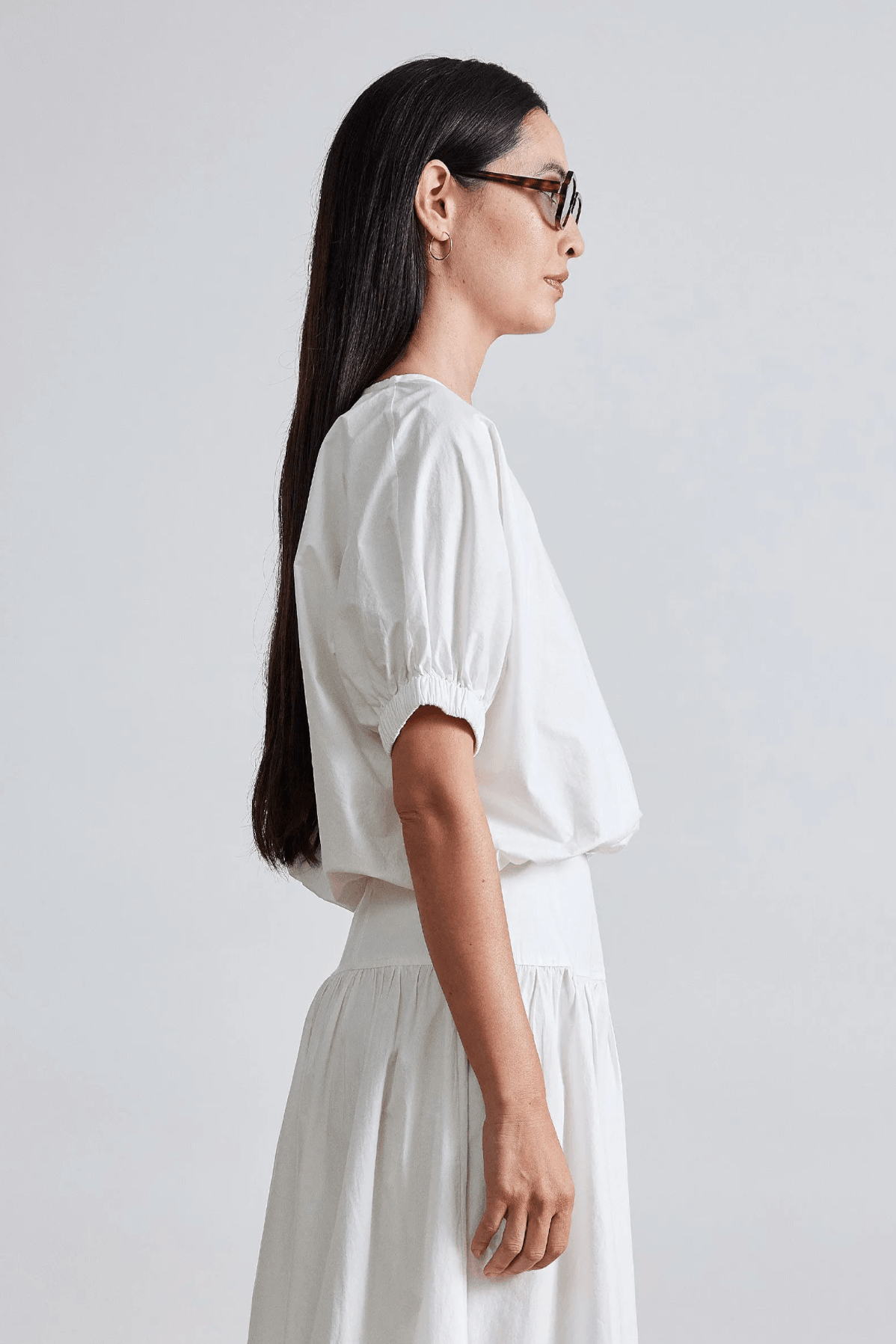 Apiece Apart Nora Crop Top Cream