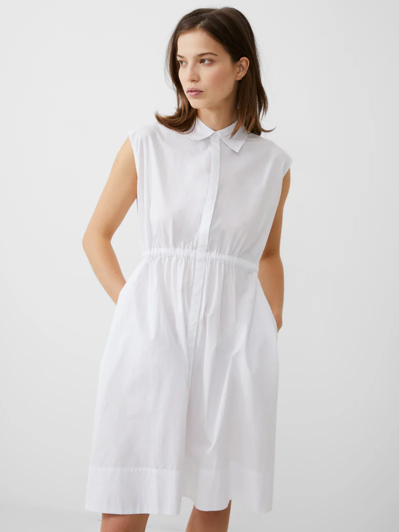 French Connection Rhodes Shirt Dress White