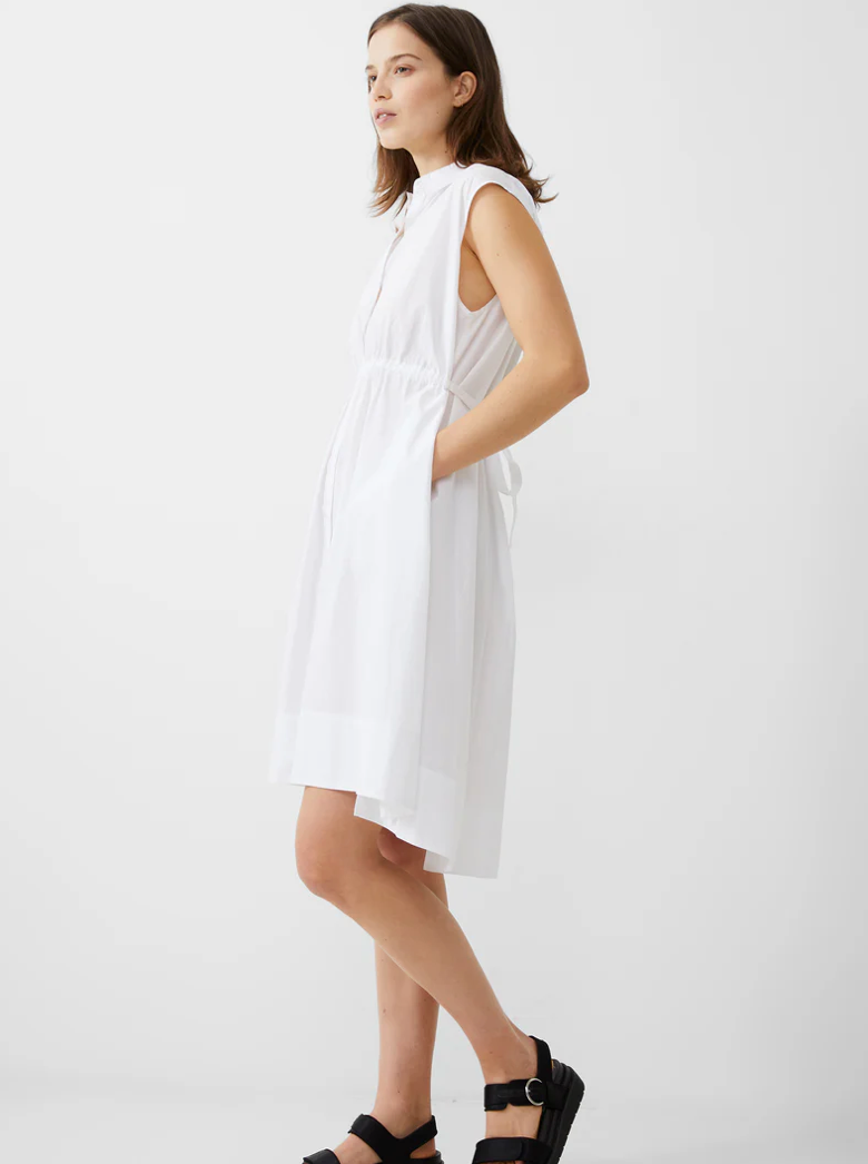 French Connection Rhodes Shirt Dress White