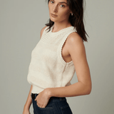 The Cameron Crochet Top Milk