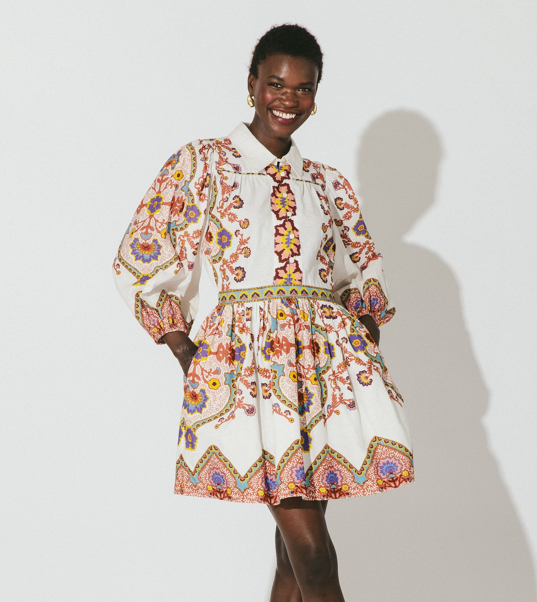 Cleobella Leigh Mini Dress Lagos Print