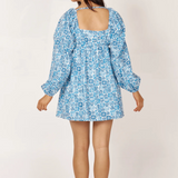 Girl and The Sun Daphne Mini Dress Ocean Print