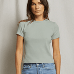 perfectwhitetee Katz Ribbed T-Shirt Paris Rain