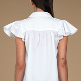 Elizabeth James Val Top White