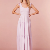 LoveShackFancy Chessie Dress Lilac Bloom