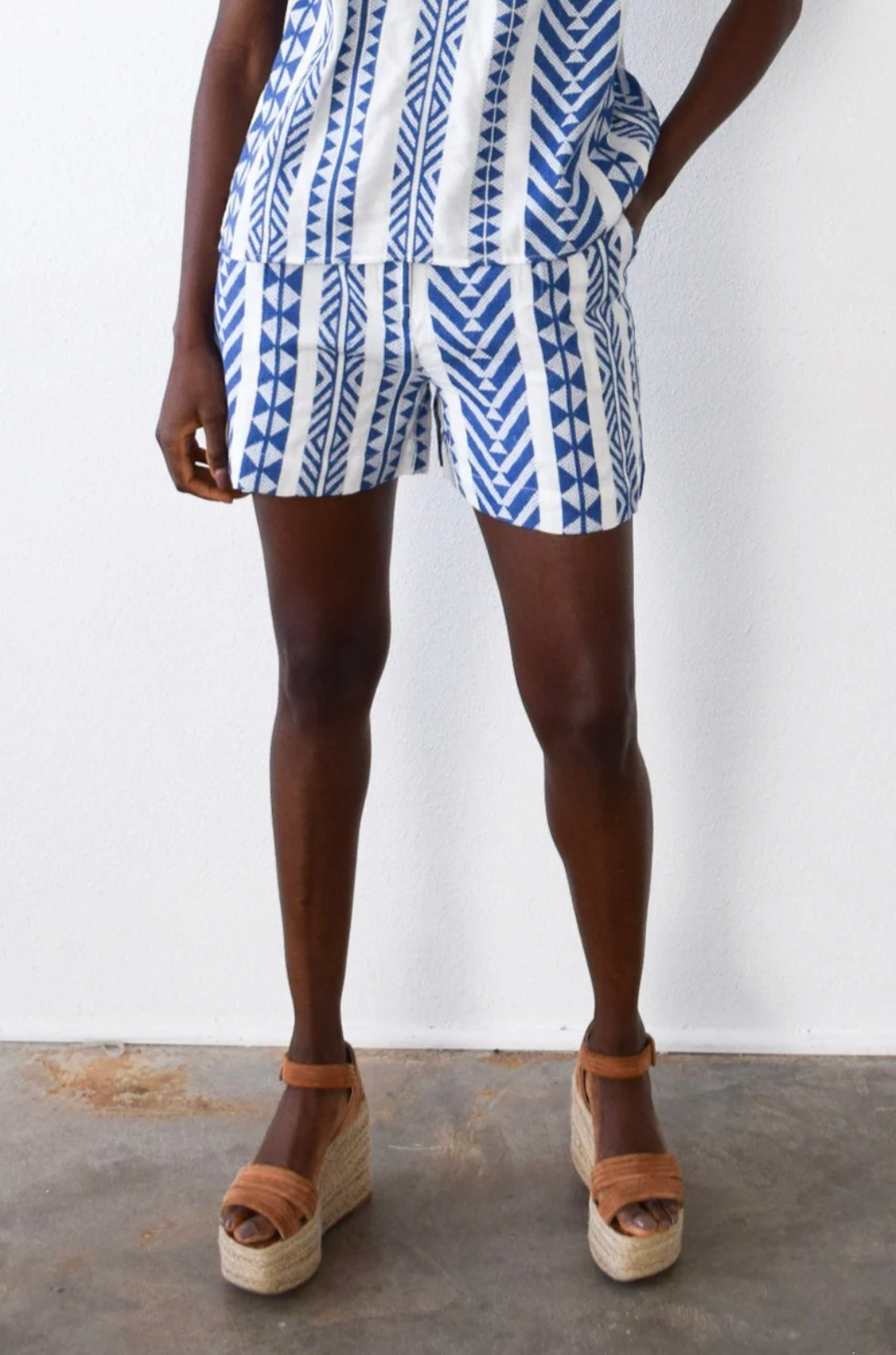 Never a Wallflower Pleated Shorts India Heirloom