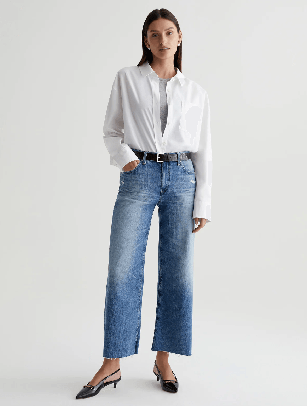 AG Jeans Saige Wide Leg Crop